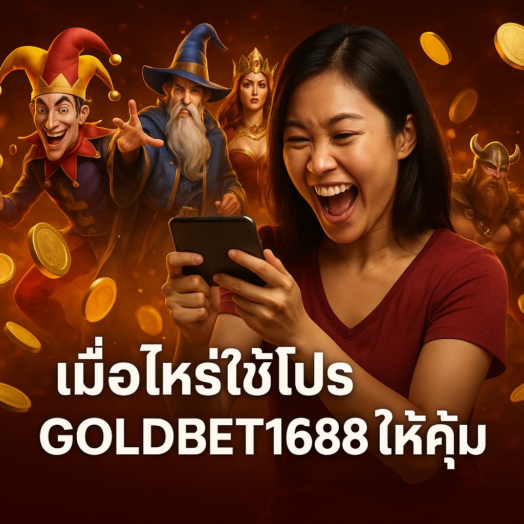 เมื่อไหร่ใช้โปร GOLDBET1688 ให้คุ้ม