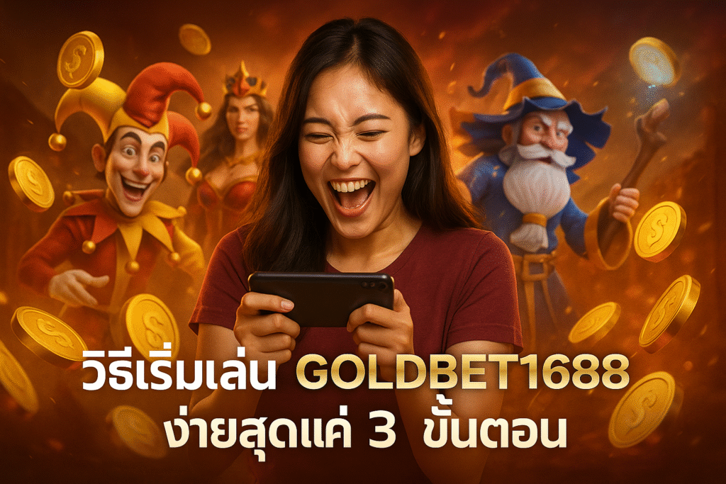 วิธีเริ่มเล่น GOLDBET1688 ง่ายสุดแค่ 3 ขั้นตอน